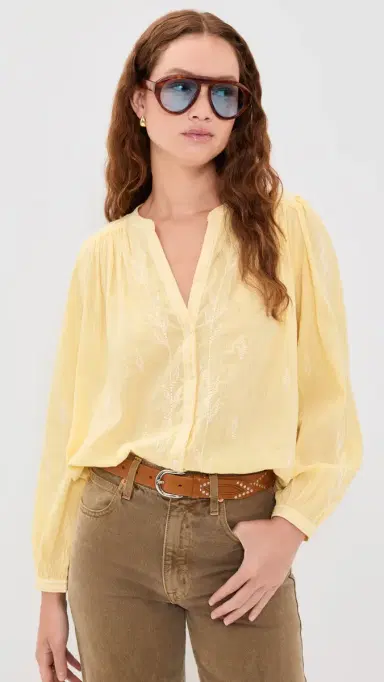 Ba&sh Fedora Shirt Jaune | Thumbnail 2 Ba&sh Fedora Shirt Jaune | Thumbnail 2