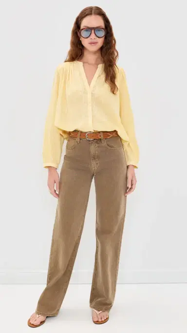Ba&sh Fedora Shirt Jaune | Thumbnail 5 Ba&sh Fedora Shirt Jaune | Thumbnail 5