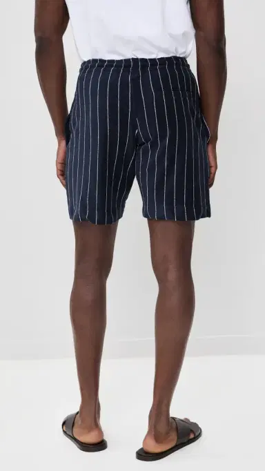 Orlebar Brown Trevone tripe Towelling Shorts 8 Night Iris/White and | Thumbnail 3 Orlebar Brown Trevone tripe Towelling Shorts 8 Night Iris/White and | Thumbnail 3