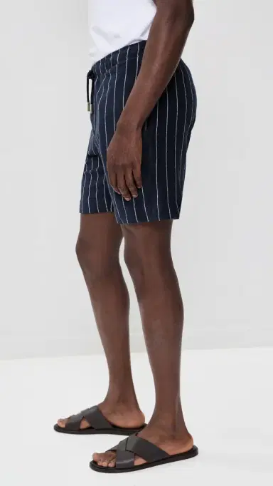 Orlebar Brown Trevone tripe Towelling Shorts 8 Night Iris/White and | Thumbnail 4 Orlebar Brown Trevone tripe Towelling Shorts 8 Night Iris/White and | Thumbnail 4
