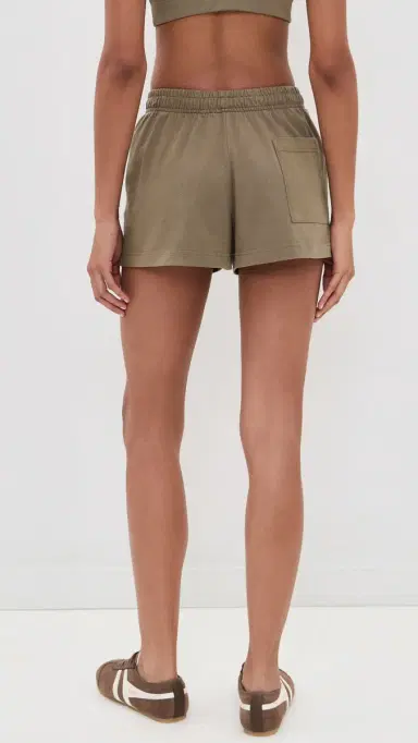 Sporty & Rich NY Crest Embroidered Disco Shorts and | Thumbnail 3 Sporty & Rich NY Crest Embroidered Disco Shorts and | Thumbnail 3