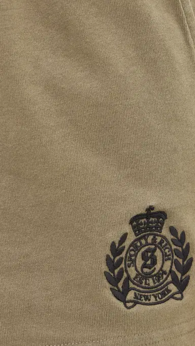 Sporty & Rich NY Crest Embroidered Disco Shorts and | Thumbnail 6 Sporty & Rich NY Crest Embroidered Disco Shorts and | Thumbnail 6