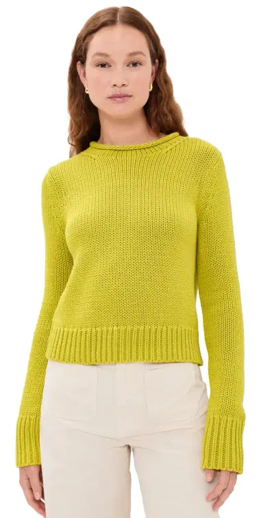 La Ligne Solid Mini Marina Sweater Key Lime | Thumbnail 1 La Ligne Solid Mini Marina Sweater Key Lime | Thumbnail 1