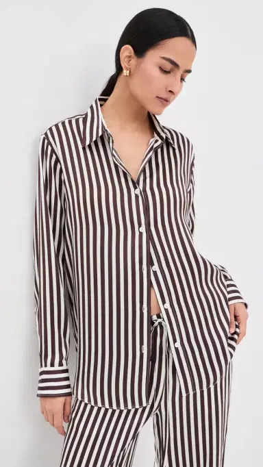 Sprwmn Mara Silk Button Up | Thumbnail 2 Sprwmn Mara Silk Button Up | Thumbnail 2