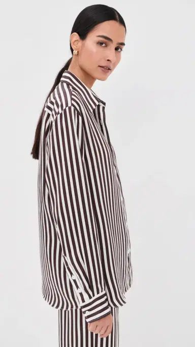 Sprwmn Mara Silk Button Up | Thumbnail 4 Sprwmn Mara Silk Button Up | Thumbnail 4