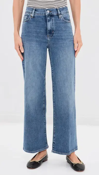 Frame Petite Pixie Le Slim Palazzo Jeans Gossamer | Thumbnail 2 Frame Petite Pixie Le Slim Palazzo Jeans Gossamer | Thumbnail 2