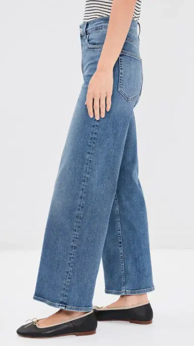 Frame Petite Pixie Le Slim Palazzo Jeans Gossamer | Thumbnail 4 Frame Petite Pixie Le Slim Palazzo Jeans Gossamer | Thumbnail 4