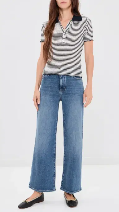Frame Petite Pixie Le Slim Palazzo Jeans Gossamer | Thumbnail 5 Frame Petite Pixie Le Slim Palazzo Jeans Gossamer | Thumbnail 5
