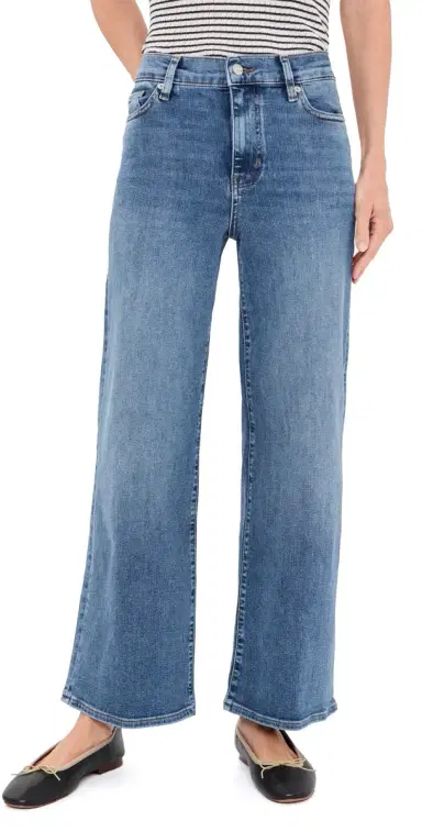 Frame Petite Pixie Le Slim Palazzo Jeans Gossamer | Thumbnail 1 Frame Petite Pixie Le Slim Palazzo Jeans Gossamer | Thumbnail 1