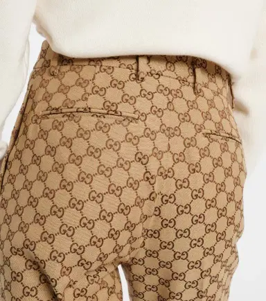 Gucci Cotton-blend straight pants | Thumbnail 2 Gucci Cotton-blend straight pants | Thumbnail 2