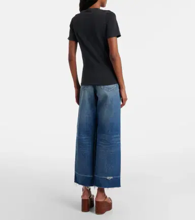 Chloé Chloé Distressed cropped wide-leg jeans | Thumbnail 2 Chloé Chloé Distressed cropped wide-leg jeans | Thumbnail 2