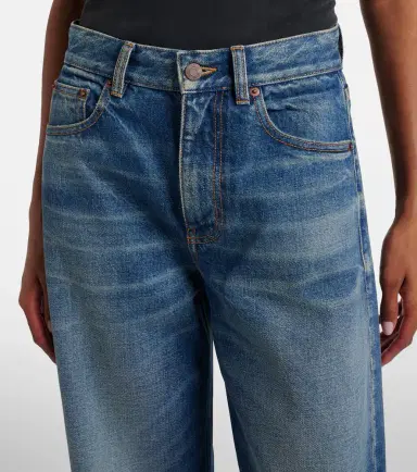 Chloé Chloé Distressed cropped wide-leg jeans | Thumbnail 4 Chloé Chloé Distressed cropped wide-leg jeans | Thumbnail 4