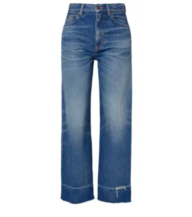 Chloé Chloé Distressed cropped wide-leg jeans | Thumbnail 1 Chloé Chloé Distressed cropped wide-leg jeans | Thumbnail 1