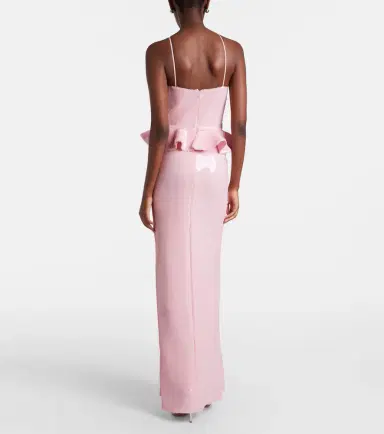 Rodarte Floral-appliqué sequined peplum gown | Thumbnail 4 Rodarte Floral-appliqué sequined peplum gown | Thumbnail 4
