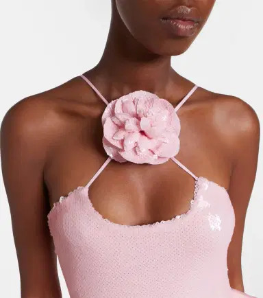 Rodarte Floral-appliqué sequined peplum gown | Thumbnail 5 Rodarte Floral-appliqué sequined peplum gown | Thumbnail 5