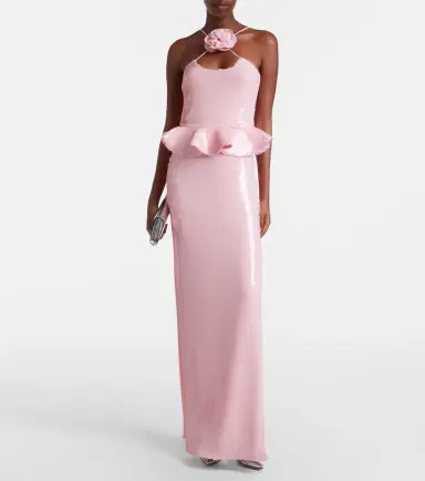 Rodarte Floral-appliqué sequined peplum gown | Thumbnail 6 Rodarte Floral-appliqué sequined peplum gown | Thumbnail 6