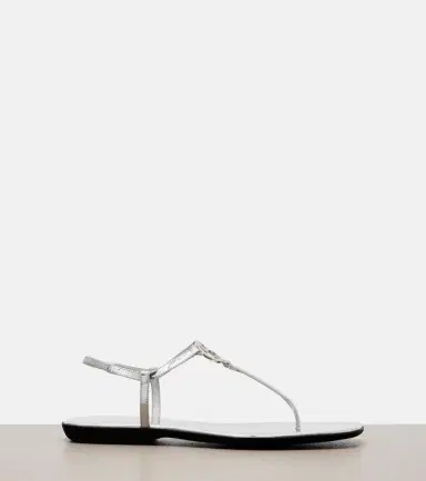 Gucci Interlocking G metallic leather thong sandals | Thumbnail 3 Gucci Interlocking G metallic leather thong sandals | Thumbnail 3