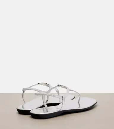 Gucci Interlocking G metallic leather thong sandals | Thumbnail 4 Gucci Interlocking G metallic leather thong sandals | Thumbnail 4
