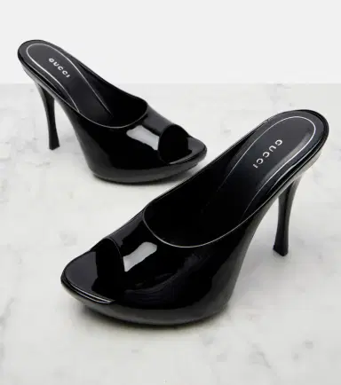 Gucci Viv patent leather platform mules | Thumbnail 2 Gucci Viv patent leather platform mules | Thumbnail 2