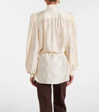 Valentino Belted silk jacquard shirt | Thumbnail 5 Valentino Belted silk jacquard shirt | Thumbnail 5