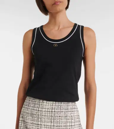 Valentino VLogo cotton jersey tank top | Thumbnail 3 Valentino VLogo cotton jersey tank top | Thumbnail 3