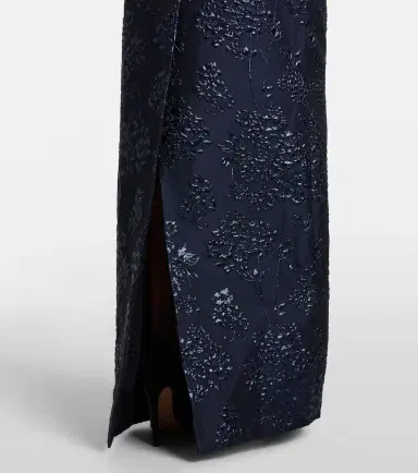 Carolina Herrera Fan floral jacquard gown | Thumbnail 3 Carolina Herrera Fan floral jacquard gown | Thumbnail 3