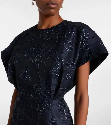 Carolina Herrera Fan floral jacquard gown | Thumbnail 4 Carolina Herrera Fan floral jacquard gown | Thumbnail 4