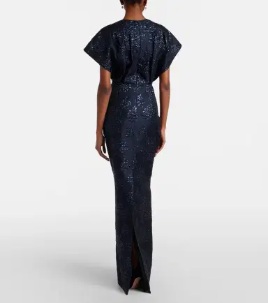 Carolina Herrera Fan floral jacquard gown | Thumbnail 5 Carolina Herrera Fan floral jacquard gown | Thumbnail 5