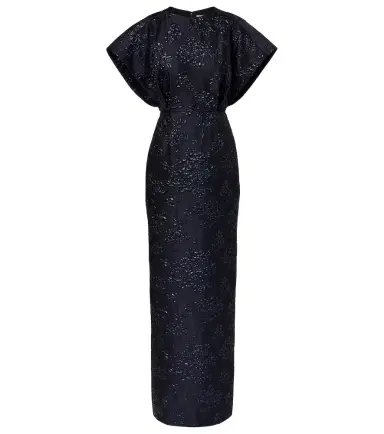 Carolina Herrera Fan floral jacquard gown | Thumbnail 1 Carolina Herrera Fan floral jacquard gown | Thumbnail 1