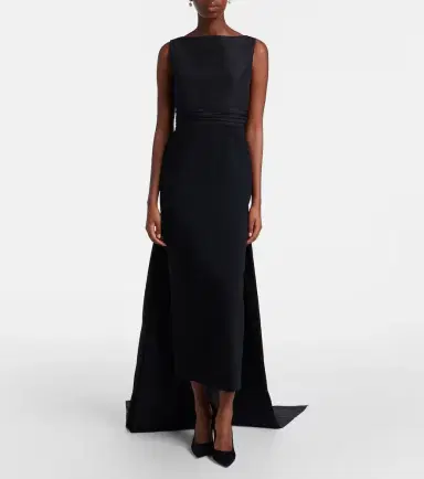 Carolina Herrera Bow-detail satin-trimmed faille gown | Thumbnail 3 Carolina Herrera Bow-detail satin-trimmed faille gown | Thumbnail 3