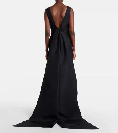 Carolina Herrera Bow-detail satin-trimmed faille gown | Thumbnail 6 Carolina Herrera Bow-detail satin-trimmed faille gown | Thumbnail 6