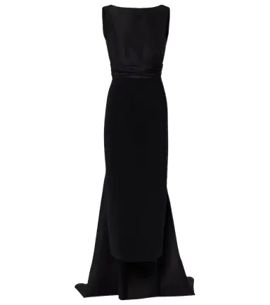 Carolina Herrera Bow-detail satin-trimmed faille gown | Thumbnail 1 Carolina Herrera Bow-detail satin-trimmed faille gown | Thumbnail 1