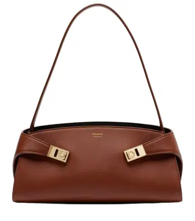 Ferragamo Hug East-West Small leather shoulder bag | Thumbnail 1 Ferragamo Hug East-West Small leather shoulder bag | Thumbnail 1