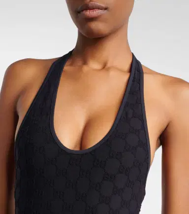 Gucci GG terry-trimmed jersey swimsuit | Thumbnail 2 Gucci GG terry-trimmed jersey swimsuit | Thumbnail 2