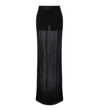 Gucci Semi-sheer crêpe maxi skirt | Thumbnail 1 Gucci Semi-sheer crêpe maxi skirt | Thumbnail 1