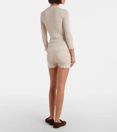 Gucci Lace-trimmed wool micro shorts | Thumbnail 5 Gucci Lace-trimmed wool micro shorts | Thumbnail 5