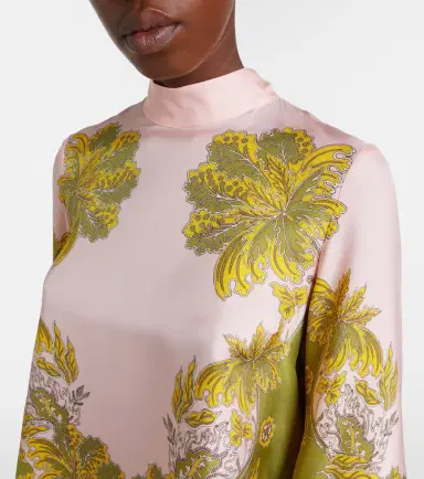 La DoubleJ Make An Exit feather-trimmed silk twill top | Thumbnail 2 La DoubleJ Make An Exit feather-trimmed silk twill top | Thumbnail 2