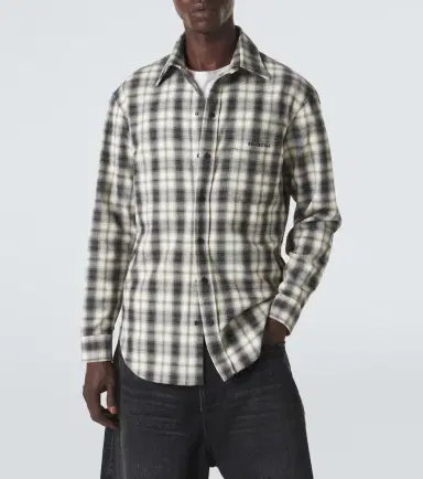 Balenciaga Checked cotton flannel shirt | Thumbnail 6 Balenciaga Checked cotton flannel shirt | Thumbnail 6