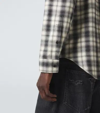 Balenciaga Checked cotton flannel shirt | Thumbnail 7 Balenciaga Checked cotton flannel shirt | Thumbnail 7