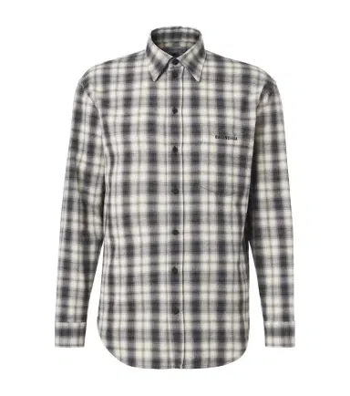 Balenciaga Checked cotton flannel shirt | Thumbnail 1 Balenciaga Checked cotton flannel shirt | Thumbnail 1