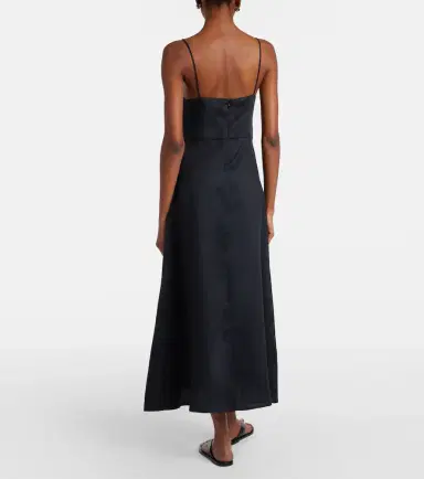ASCENO Ida linen midi dress | Thumbnail 4 ASCENO Ida linen midi dress | Thumbnail 4