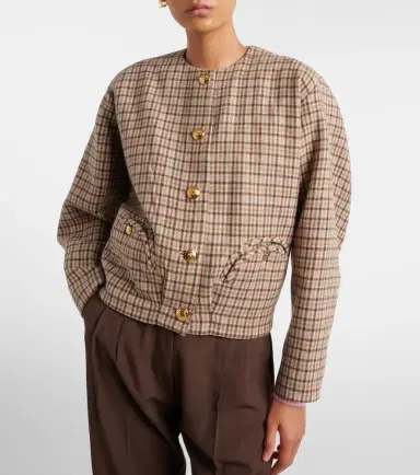 Blaze Milano Blazé Milano Altai checked wool and cashmere jacket | Thumbnail 2 Blaze Milano Blazé Milano Altai checked wool and cashmere jacket | Thumbnail 2