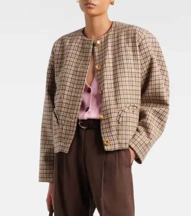 Blaze Milano Blazé Milano Altai checked wool and cashmere jacket | Thumbnail 4 Blaze Milano Blazé Milano Altai checked wool and cashmere jacket | Thumbnail 4