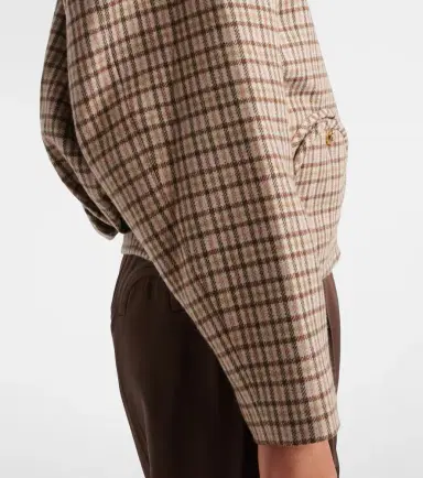 Blaze Milano Blazé Milano Altai checked wool and cashmere jacket | Thumbnail 6 Blaze Milano Blazé Milano Altai checked wool and cashmere jacket | Thumbnail 6