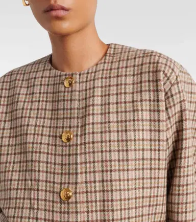 Blaze Milano Blazé Milano Altai checked wool and cashmere jacket | Thumbnail 7 Blaze Milano Blazé Milano Altai checked wool and cashmere jacket | Thumbnail 7