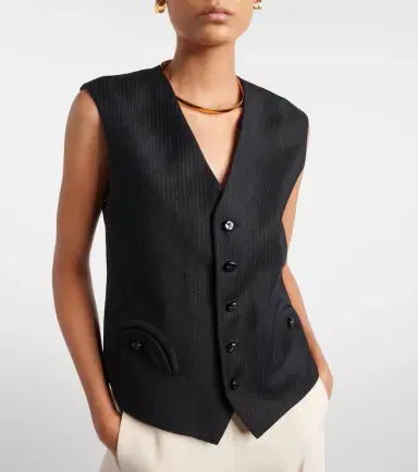Blazé Milano Blazé Milano Feral pinstriped virgin wool vest | Thumbnail 5 Blazé Milano Blazé Milano Feral pinstriped virgin wool vest | Thumbnail 5