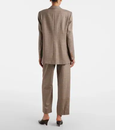 Blazé Milano Blazé Milano Glassy checked virgin wool straight pants | Thumbnail 6 Blazé Milano Blazé Milano Glassy checked virgin wool straight pants | Thumbnail 6