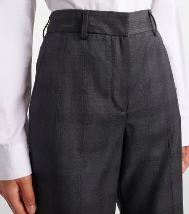 Blazé Milano Blazé Milano Lundy checked virgin wool flared pants | Thumbnail 3 Blazé Milano Blazé Milano Lundy checked virgin wool flared pants | Thumbnail 3