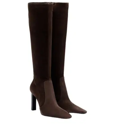 Saint Laurent Francoise suede knee-high boots | Thumbnail 1 Saint Laurent Francoise suede knee-high boots | Thumbnail 1