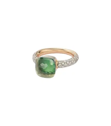 Pomellato Nudo Classic 18kt white and rose gold ring with gemstones | Thumbnail 1 Pomellato Nudo Classic 18kt white and rose gold ring with gemstones | Thumbnail 1